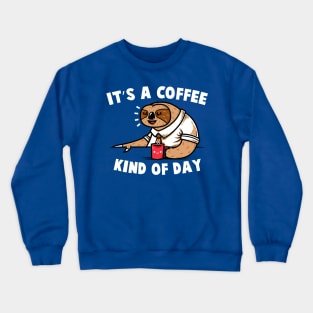 Coffee Sloth Crewneck Sweatshirt